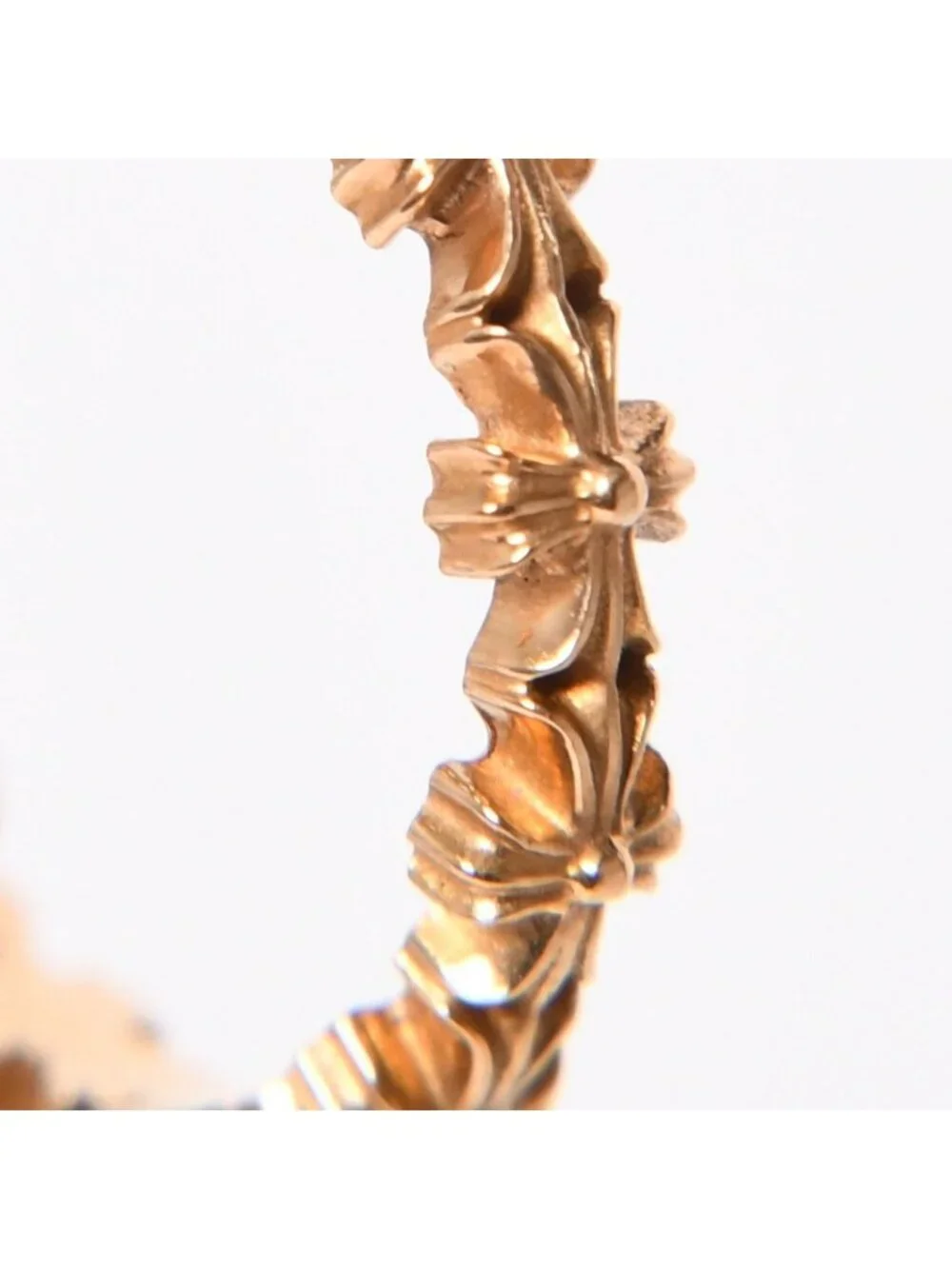 Chrome Hearts 22k Tiny CH Plus Band Ring 22k Gold